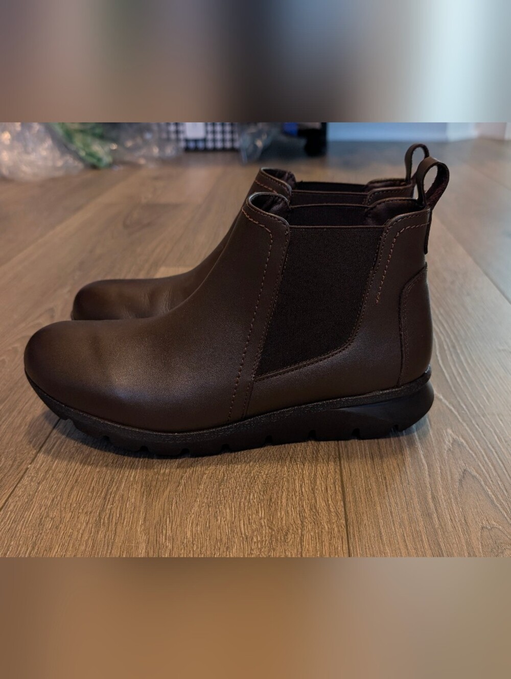 ANDREA FENZI Brown Leather Slip-On Comfort Shoe